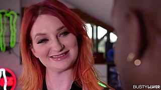 How hard does busty Zara DuRose cum on big black cock by the pool table?