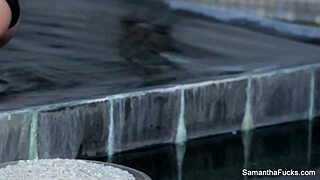 Samantha Saint in a steamy lesbian threesome, so hot!