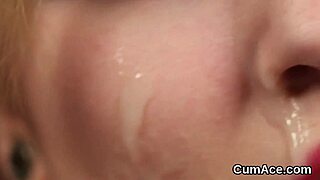 I swear, this centerfold took a huge sperm load on her face, swallowin’ it all!