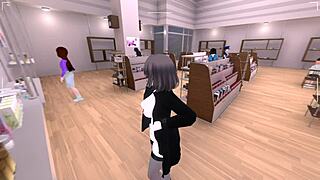 Sereka Exposes in Naked Coat Outdoors