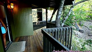 i seduce busty lesbians during massage, licking their pussies