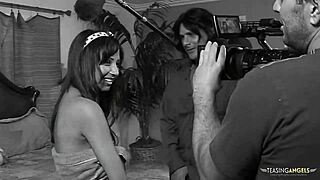 Nicknamed a brunette and having shaved pubis, this amazed slut is seen on camera while being fucked in the anal and cowgirl positions