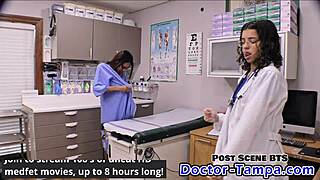 Doctor Tampa Uses Speculum On Patient Solana During Kinky E-Stim Session