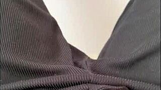 Beautiful lady reaches climax through her panties outdoors, ahh so wild - depravedminx