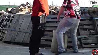 Claudia Marie fucks on the trunk