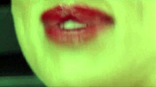 Mandy Bright Deepthroats Big Cock In Leather Latex