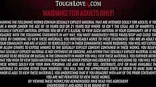 toughlovex slut challenge pits vanessa and payton in wild cock action.