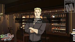 Alex's journey: Sexual harassment by pinching a muscular teacher in 2D animated gay video
