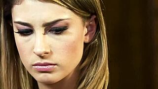 gushing sappho babe pleasures lesbian beauty in erotic oral session