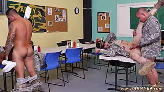 free emo twinks getting drilled by the sergeant in this gay porn