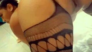 Big wet juicy Dominican booty of amateur Ammaralapomposa in home sex video