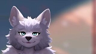 furry girl takes control riding a man in pov hentai