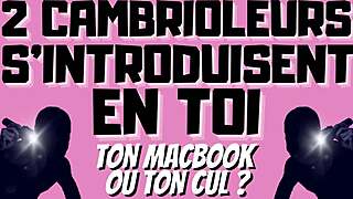 Two burglars ready to take you in double penetration, wanna listen?