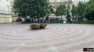 A naive business woman attends casting and gets tricked into hard banging