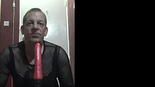 Sissy bisexual Mark Wright wants cock in the face for cross dressing fun
