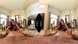 vrhush busty milf nikki benz craves your big cock in lingerie while riding and blowing