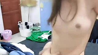 Having hidden sex at my friend’s house, so sneaky! 😜