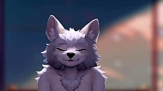 furry girl takes control riding a man in pov hentai