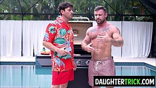 I'm so torn about BBQin' and swapping stepdaughters for wild fun. It feels wrong yet thrilling!