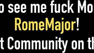 Ashley black face fucks rome major's huge cock!