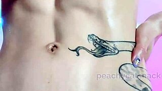 Petite Asian Muscle Girl Oils Tight Body and Delicate Feet