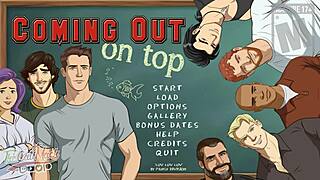 Alex's journey: Sexual harassment by pinching a muscular teacher in 2D animated gay video