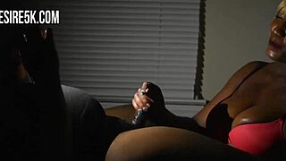 hey, check this rough ebony milf giving amateur handjob?