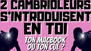 Two burglars ready to take you in double penetration, wanna listen?