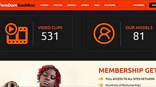 Melody Cummings dominates in an interracial fetish scene as a babe.