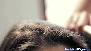 caped lesbian gets her pussy licked while facesitting in bondage