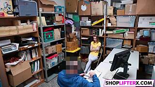 Shoplifting Catarina Punished With Big Cock Slam