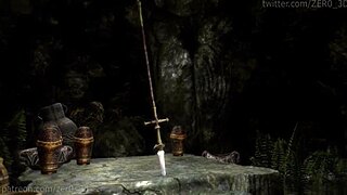 Female embarks on intense fetch quest with futa