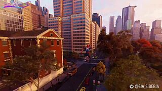 sia siberia plays spider-man in a homemade cosplay scene at home