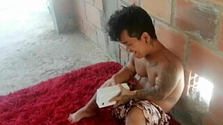 thanking the neighbor with pussy and ass sucking homemade colombian fun