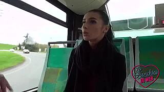 nelly, the italian flirt, loves outdoor fun in public spots