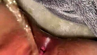 hey, wanna play with my creamy pussy and piss on the bed?