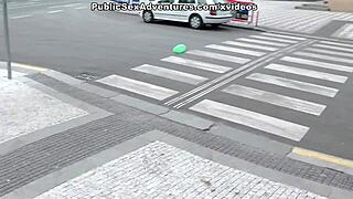 Girl With Huge Tits Performs Blowjob in Bathroom