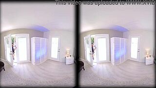 teen 18+ feels deep pleasure sucking cock in vr parody