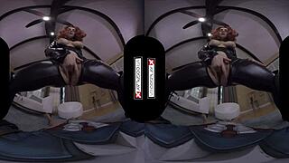 Black Widow Rides Your Cock in VR Cosplay Parody