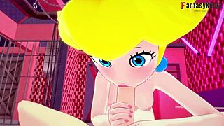 Peach POV: Cartoon Blonde’s Naked Hotel Fun. Ready for This?