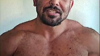 I’m stunned watching this bodybuilder measure his cock to prove a point!