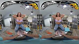 Richelle Ryan's big tits in POV virtual porn