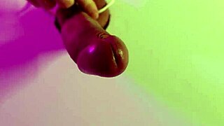 bdsm penis bondage fucking urethra with vibrator before cum