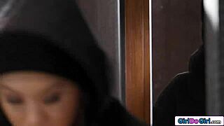 Two ladies involved in a sexual encounter after pilfering in a supermarket