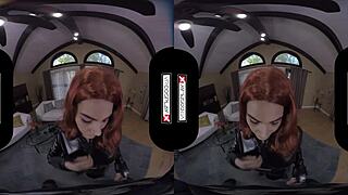 Black Widow Rides Your Cock in VR Cosplay Parody