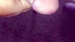 Feeling So Horny In The Early Morning, Stroking My Hard Cock Close-Up