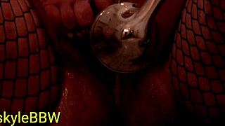 I, BBW ItsKylie, play in the shower wearing fishnets.