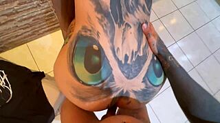 I fuck the girl next door in her tight ass for creampie