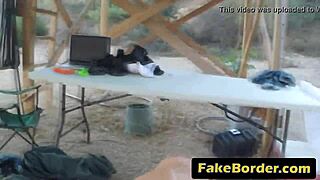 fake mexican border patrol lured beautiful brunette