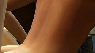 In The Sims, a character performs a deep throat scene in 3D animation.
